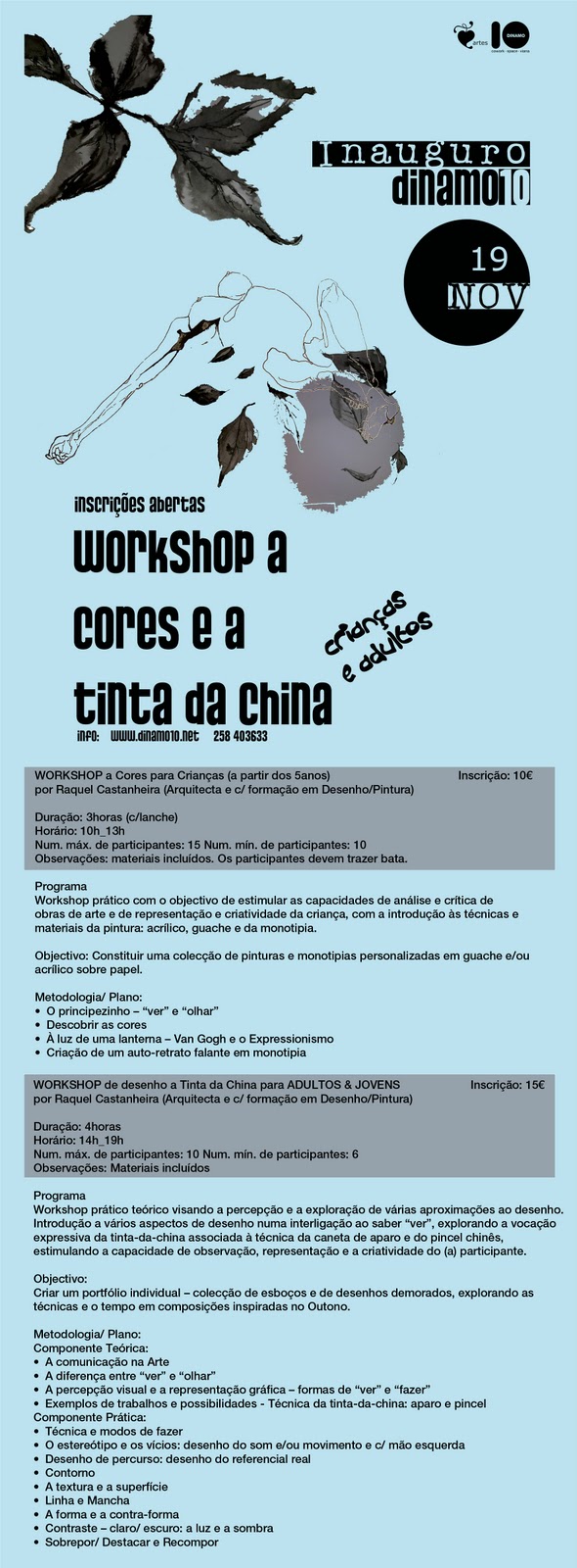 Workshop: A CORES E A TINTA DA CHINA